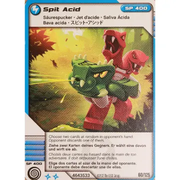 Trading Card, Ninjago Deck #2: 60 - Spit Acid - International Version