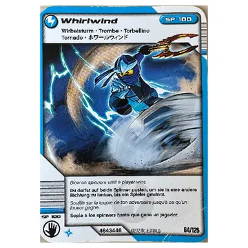 Trading Card, Ninjago Deck #2: 64 - Whirlwind - North American Version