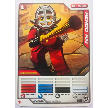 Trading Card, Ninjago Deck #2: 3 - Kendo Kai - North American Version