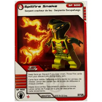 Trading Card, Ninjago Deck #2: 37 - Spitfire Snake - North American Version