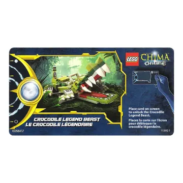 Trading Card, Legends of Chima Online Card - Crocodile Legend Beast