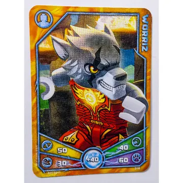 Trading Card, Legends of Chima Deck #3: 316 - Worriz