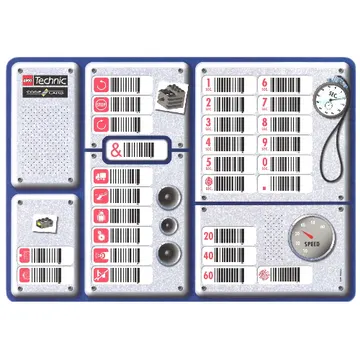 Activity Card, Code Pilot Bar Code Sheet, Laminated, Dual Sided