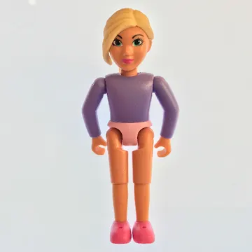 Belville Figure Fixed Elbows, Child, Female, Tan Hair, Dark Pink Shoes