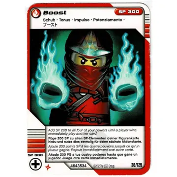 Game Card, Ninjago Masters of Spinjitzu Deck #2, Card 38 - Boost - International Version