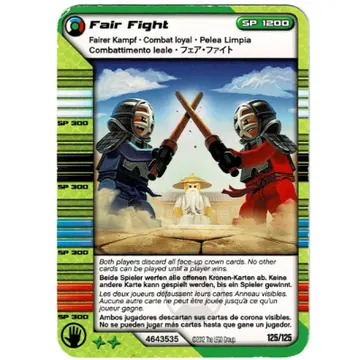 Game Card, Ninjago Masters of Spinjitzu Deck #2, Card 125 - Fair Fight - International Version