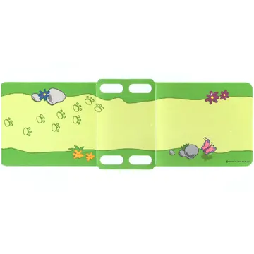 Duplo Playmat Roadway with Flowers, Rocks, Footprints, and Butterfly Print