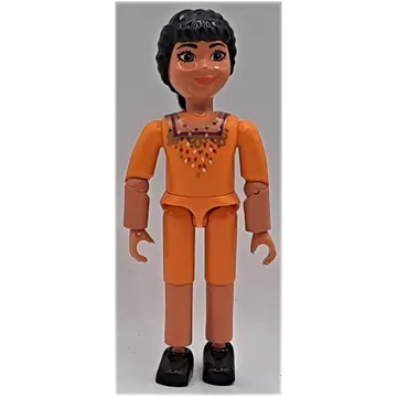 Belville Figure Articulated Elbows, Child, Female, Black Hair, Medium Orange Shorts and Top (Princess Paprika)