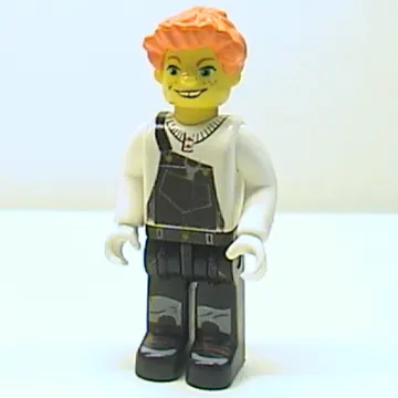 Juniors Midifig, Lee, Orange Hair, Black Legs, Black and White Torso