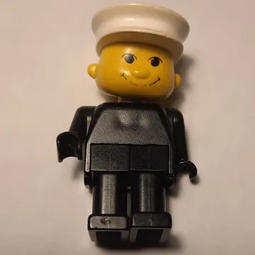 Basic Figure Human, Black Legs, White Hat