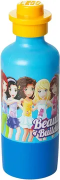 Friends Beauty of Building Drinking Bottle with Cup - Blue