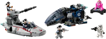 Imperial Dropship vs. Rebel Scout Speeder
