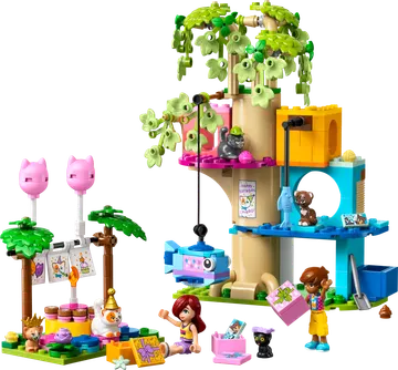 Cat Birthday Party & Tree House