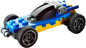 Blue and Yellow Racer