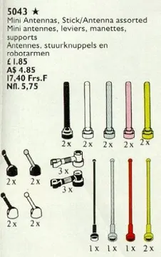 Mini Antennas, Control Sticks and Antennas