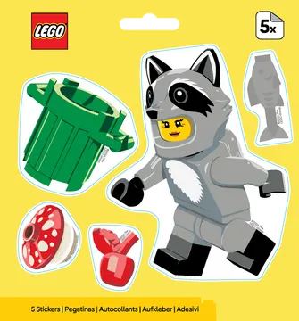 Raccoon Costume Fan Stickers