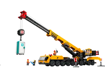 Yellow Mobile Construction Crane