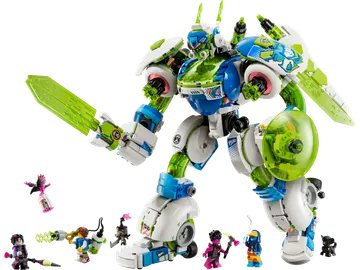 Mateo and Z-Blob the Knight Battle Mech