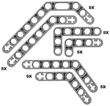Technic Angle Beams