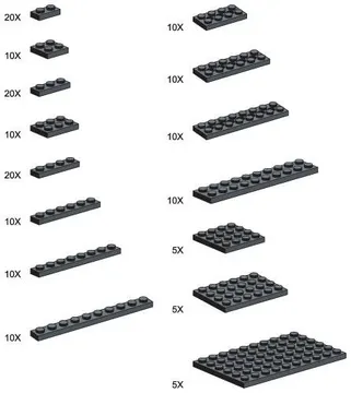Black Plates - Large Package