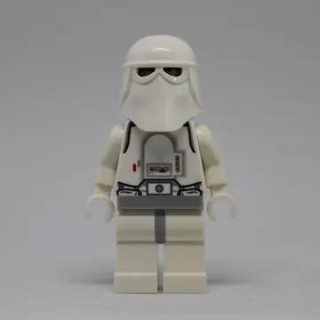 Snowtrooper, Light Bluish Gray Hips, Printed Black Head, White Hands