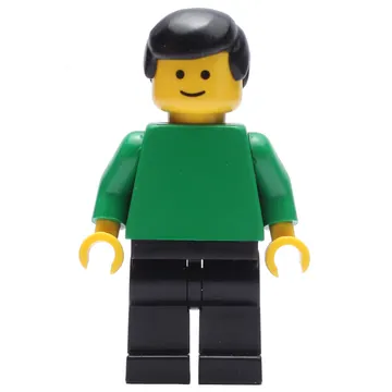 Soccer Referee / Linesmen, Green Torso, Black Legs