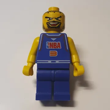Basketball Player, Violet Torso, Violet Legs #3, Non-Spring Legs
