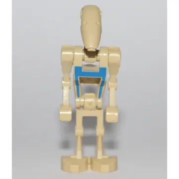 Battle Droid Pilot, Blue Printed Torso, Two Bent Arms