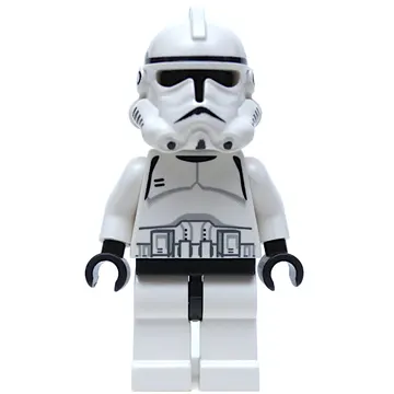 Clone Trooper, Phase II Armor, Plain Black Head, Neck Bracket