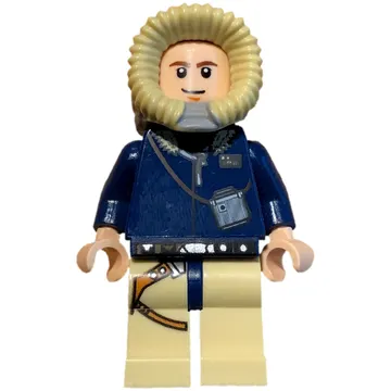 Han Solo, Hoth Outfit, Dark Blue Hood, White Pupils