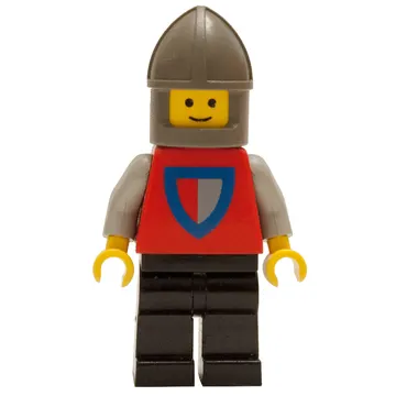 Knight (Halved Shield) - Black Legs, Chin-Guard