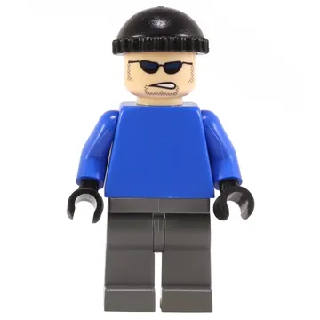 Mr. Freeze's Henchman with Plain Blue Torso