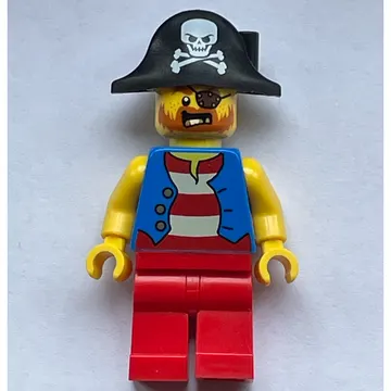 Pirate - Blue Vest, Red Legs, Black Bicorne