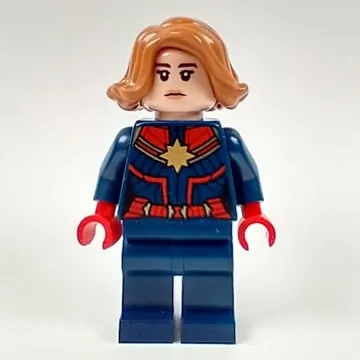 Captain Marvel with Medium Nougat Hair