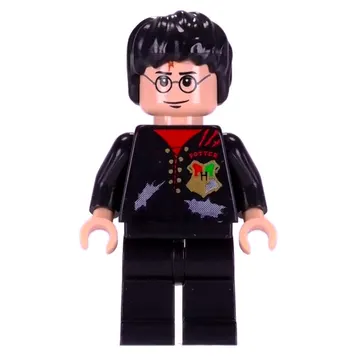 Harry Potter, Tournament Uniform Tattered Black Jacket with Hogwarts Crest