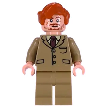 Remus Lupin, Dark Tan Suit, Dark Orange Hair