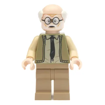Ernie Prang, Olive Green Sweater, Dark Tan Legs