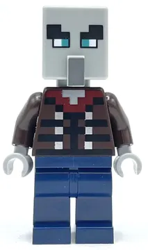 Illager, Vindicator, Dark Blue Legs, Wide Eyes