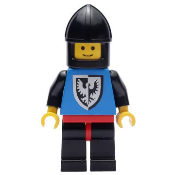 Knight (Black Falcons) - Black Legs, Chin-Protector