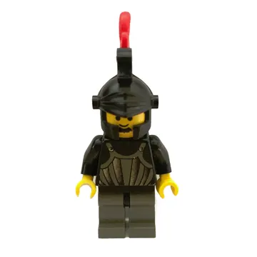 Knight (Fright Knights) - Black Helmet, Red Triple-Plume