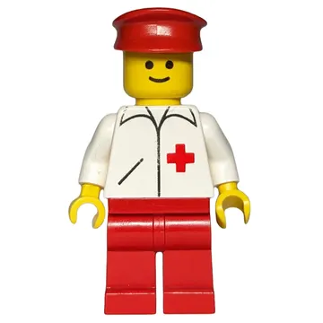 Doctor, White Jacket with Red Cross, Red Legs, Red Hat