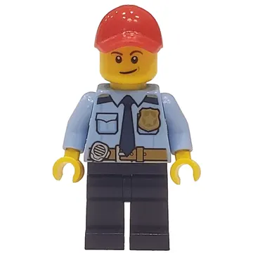 Police - Bright Light Blue Shirt, Dark Blue Legs