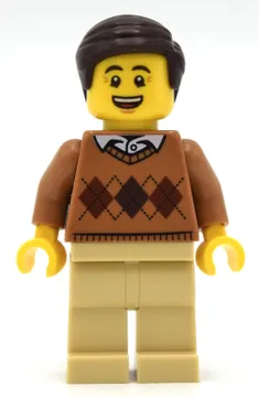 Medium Nougat Torso, Tan Legs, Dark Brown Hair