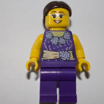 Dark Purple Torso, Dark Purple Legs, Dark Brown Hair