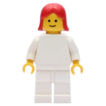 Woman, Plain White, Red Hair
