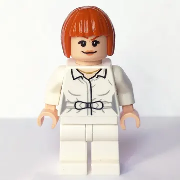 Claire Dearing in White Outfit with Open Shirt