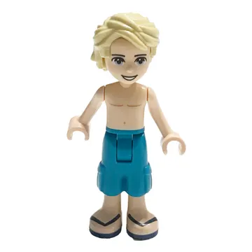 Mason - Bare Chest, Dark Turquoise Trousers