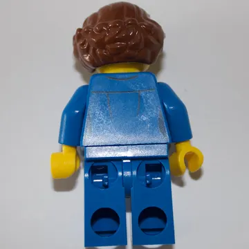 Pilot - Blue Torso, Blue Legs, Reddish Brown Hair