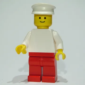 White Torso, Red Legs, White Hat