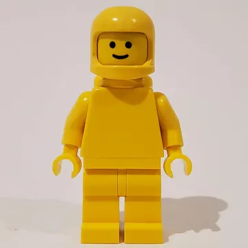 Classic Spaceman, Plain Yellow with Airtanks (3842b Helmet)